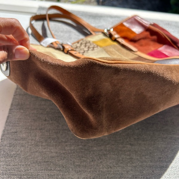 Coach Patchwork Tote in Earthy Tones - Picture 8 of 11